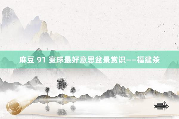 麻豆 91 寰球最好意思盆景赏识——福建茶