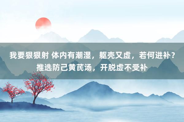 我要狠狠射 体内有潮湿，躯壳又虚，若何进补？推选防己黄芪汤，开脱虚不受补
