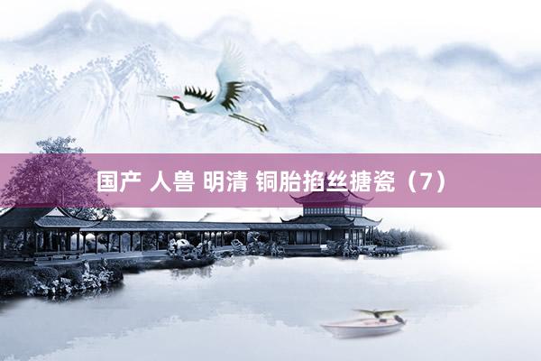 国产 人兽 明清 铜胎掐丝搪瓷（7）